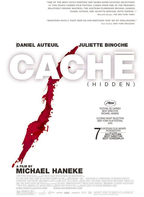 Cache (Hidden) Poster