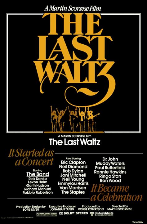 The Last Waltz Poster